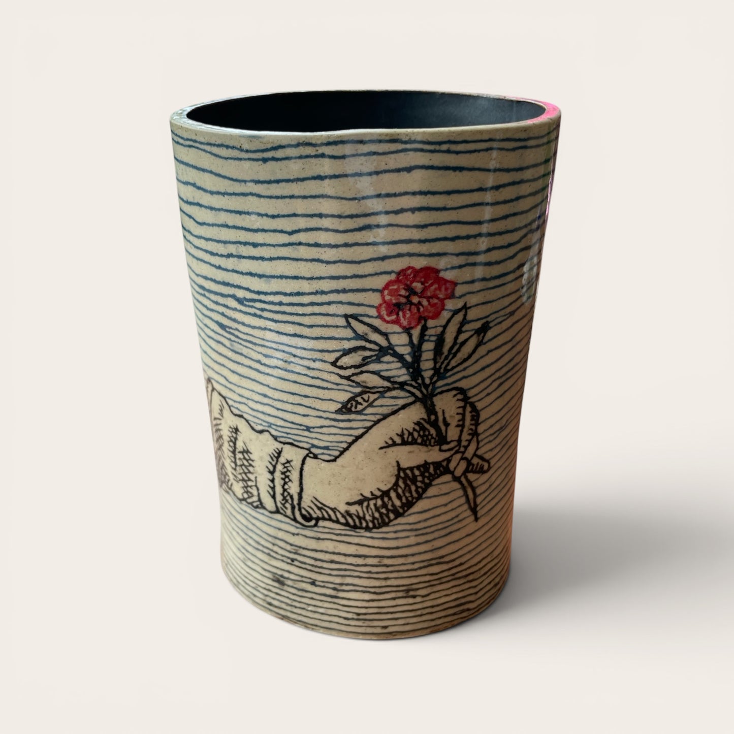 Jane Jackson Hand Holding Flower
