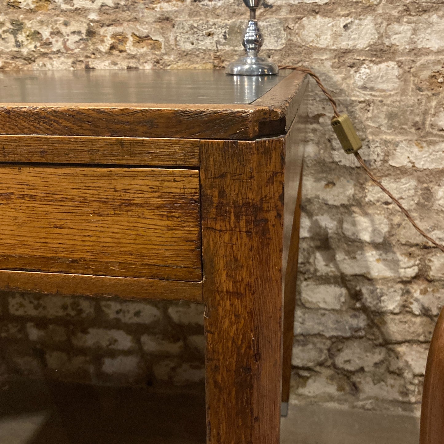Midcentury Oak Desk