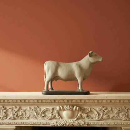 C19 Wooden Sculpture Of A Cow
