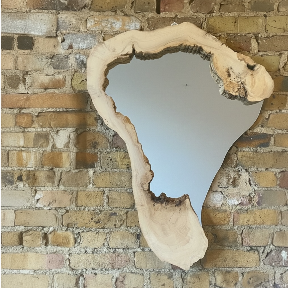 Rustic Wooden Wall Mirror