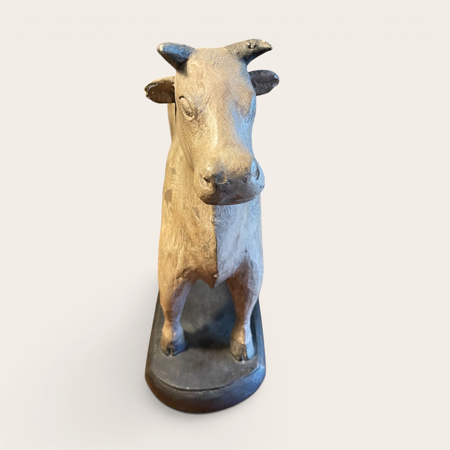 C19 Wooden Sculpture Of A Cow