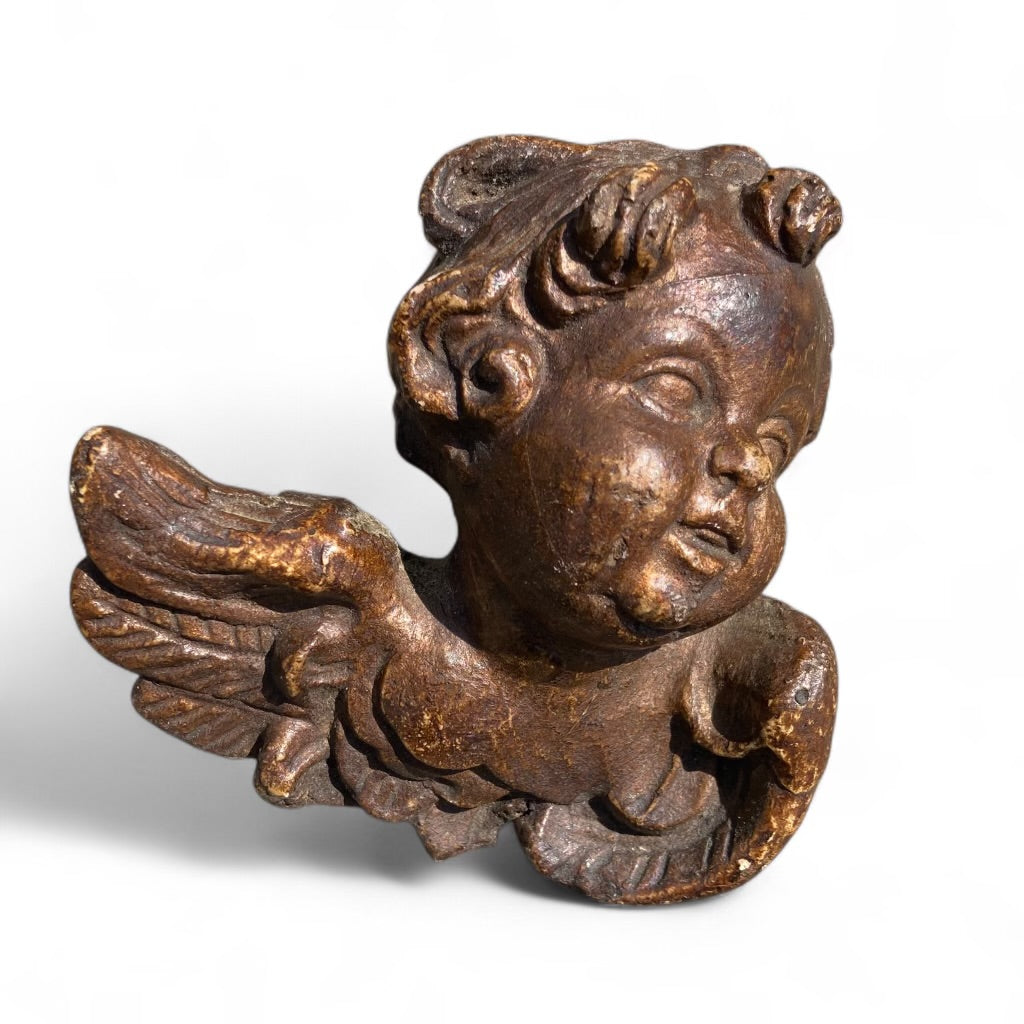Pair Of Cherub Putti Heads
