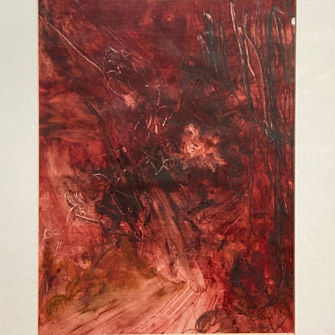 Red Abstract Painting