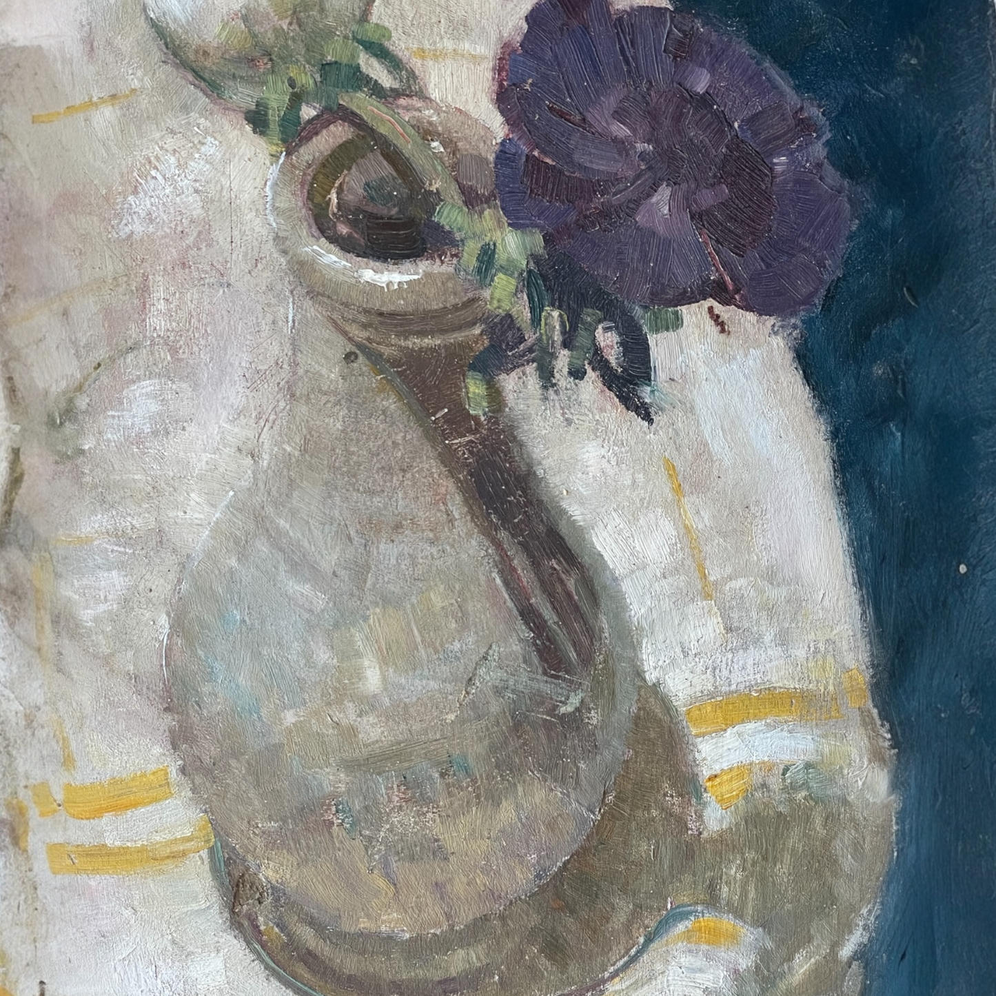 Midcentury Oil Of Flowers