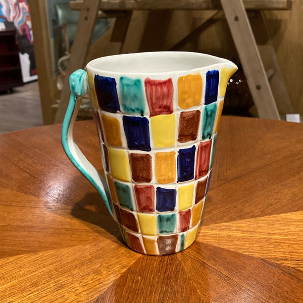 Italian Mosaic Painted Jug