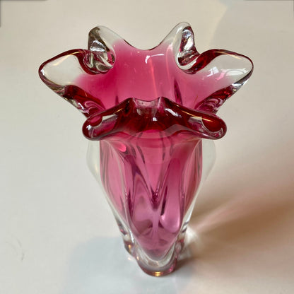Pink Murano Style Vase