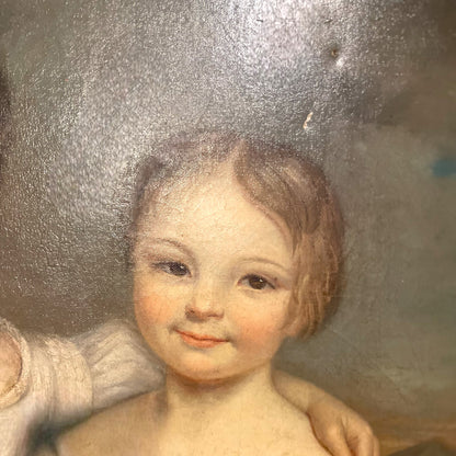 C19 Oil Of Two Girls