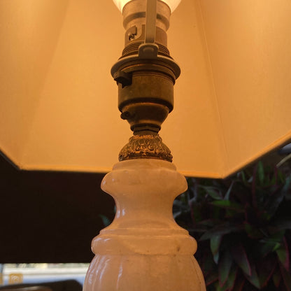 Small Cream Onyx Lamp
