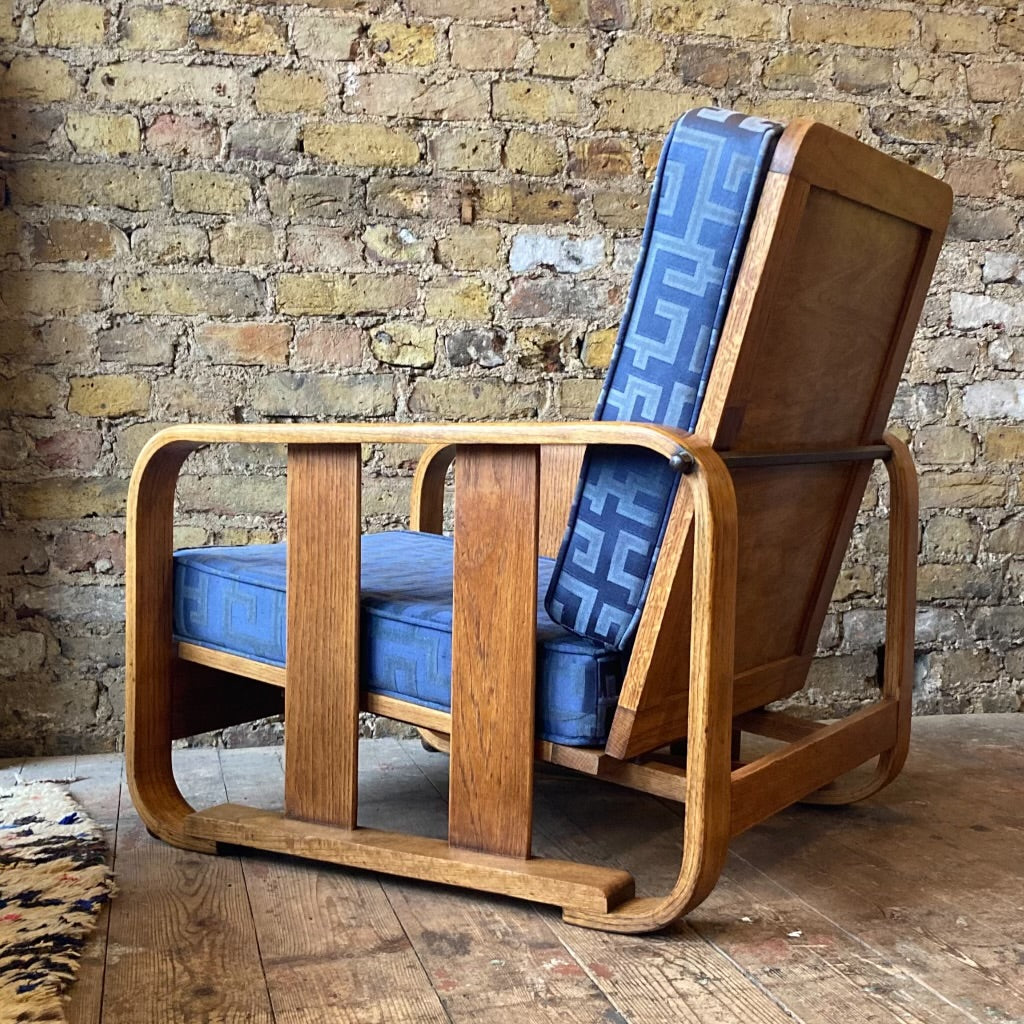1930s Heals Oak Lounge Chair