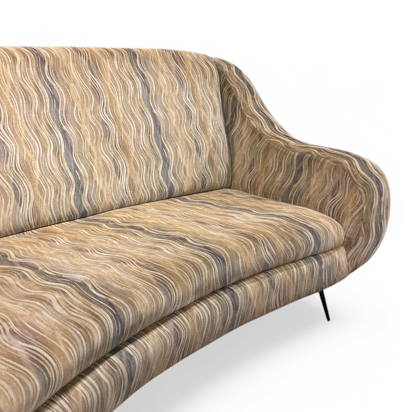 Fifties Curved Italian Sofa