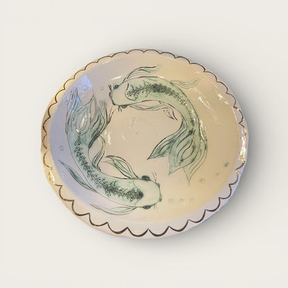 Large Koi Ceramic Platters