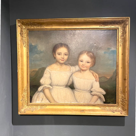 C19 Oil Of Two Girls