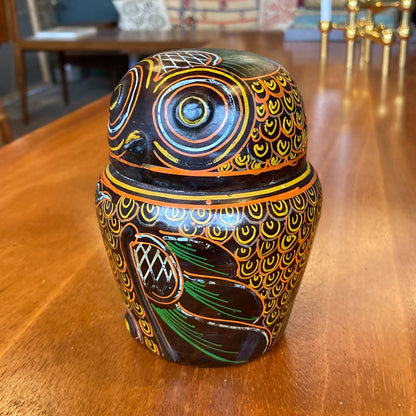 Burmese Owl Trinket Box