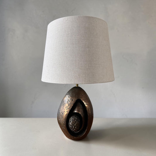 Bronzed Brutalist Lamp