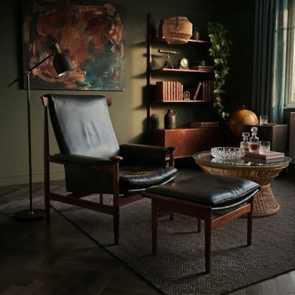 Finn Juhl Rosewood Bwana Chair Set