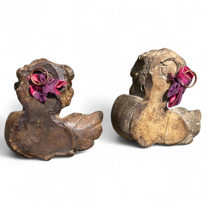 Pair Of Cherub Putti Heads