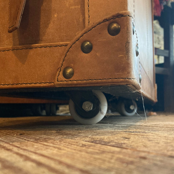 Leather Trunk Drinks Cabinet