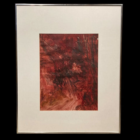 Red Abstract Painting