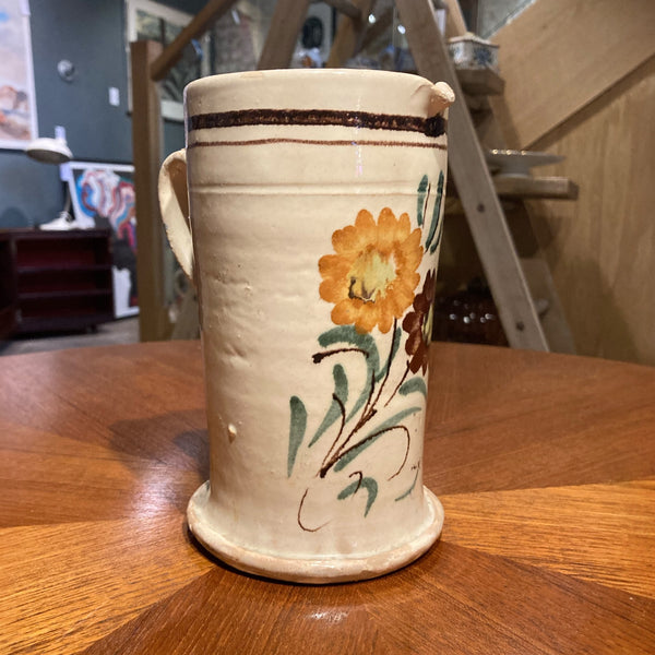 Pretty Brown Stoneware Jug