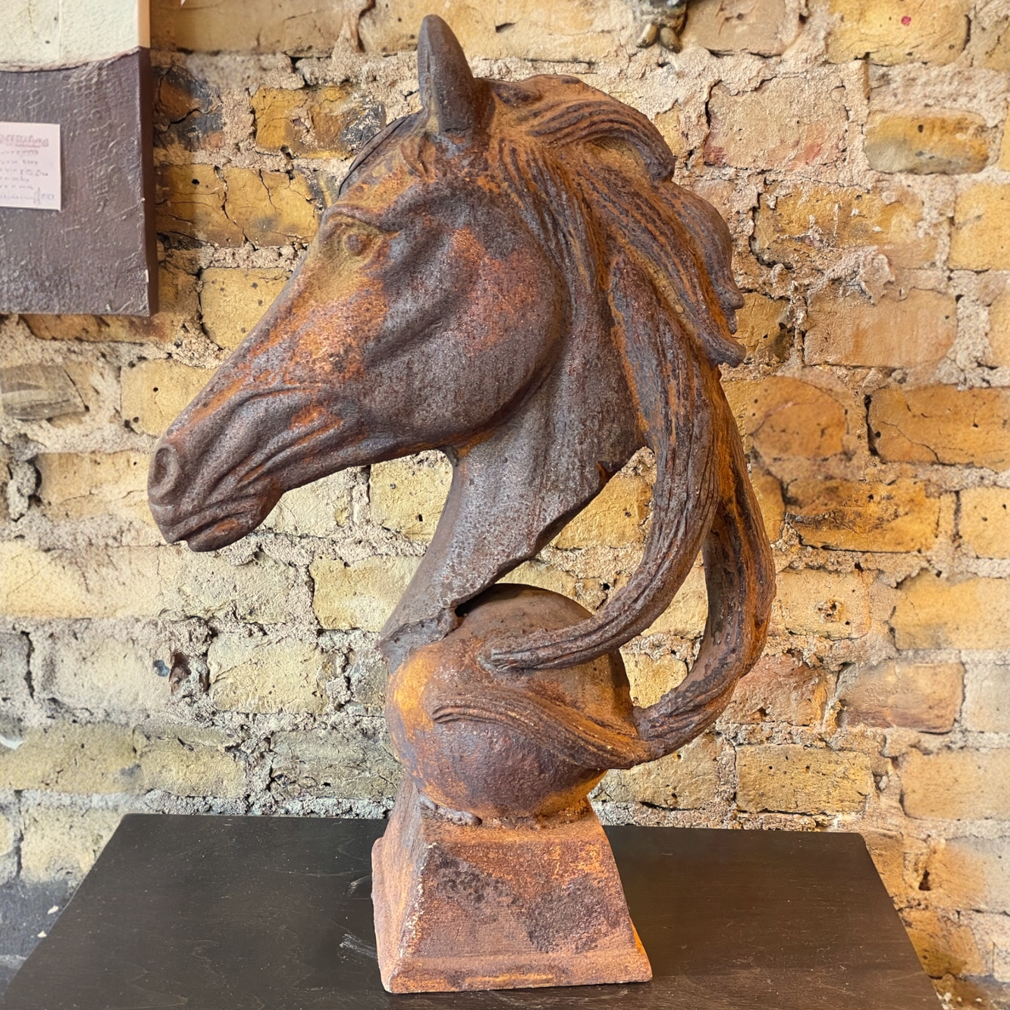 Large Stallion Head Finial
