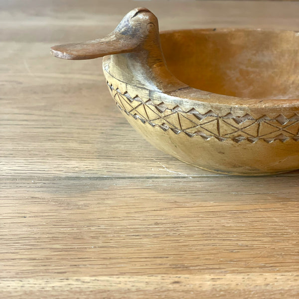 Midcentury Inuit Carved Bowl