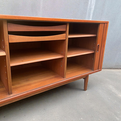 Arne Vodder Teak Sideboard with Tambour Doors