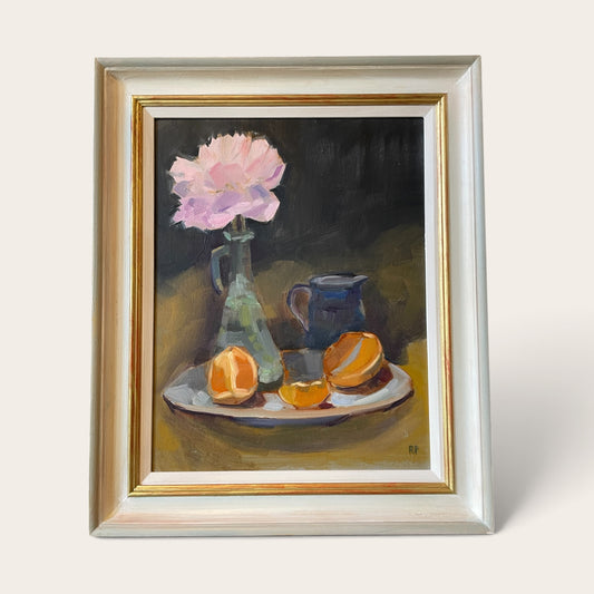 Rachel Parker, Still Life with Peony and Orange