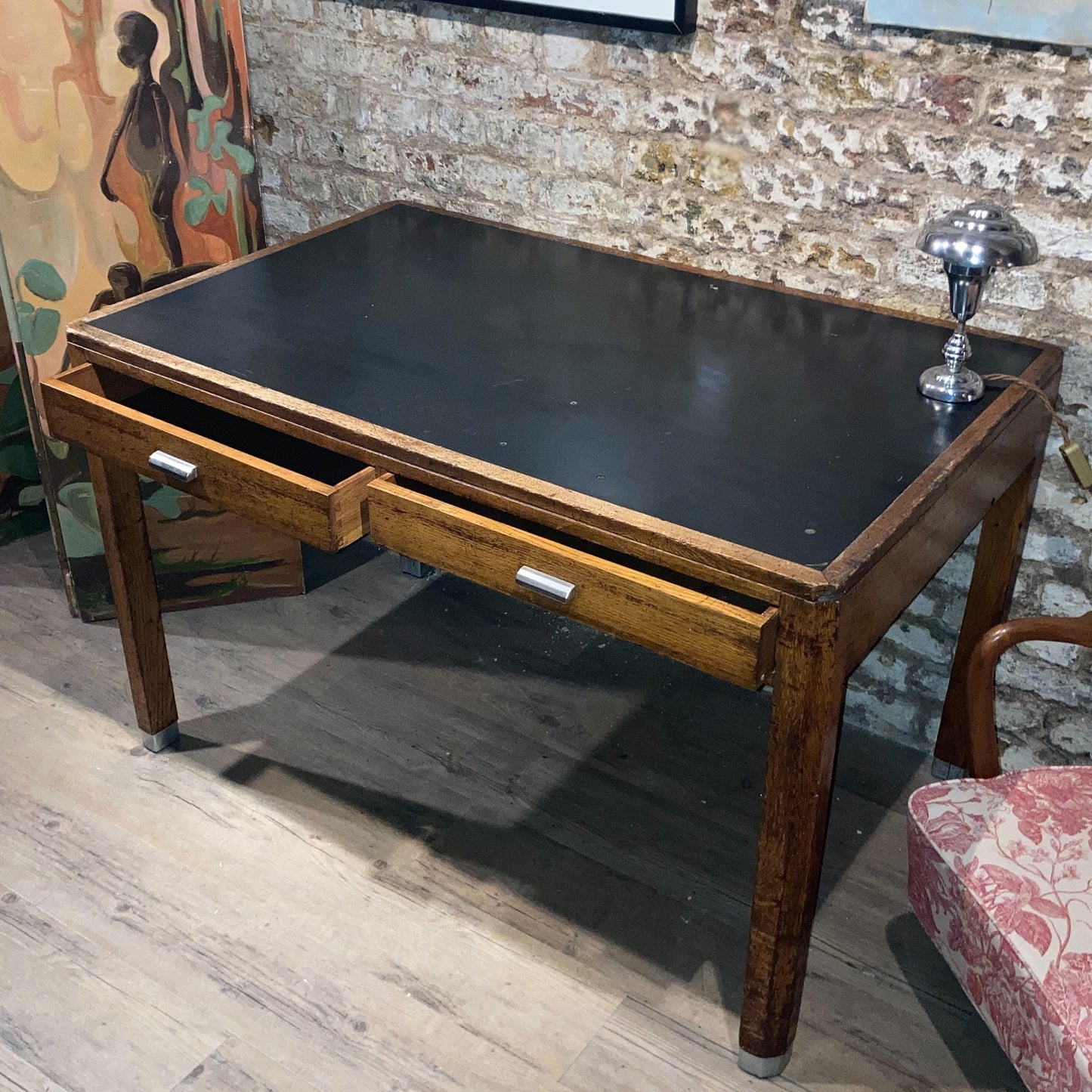 Midcentury Oak Desk