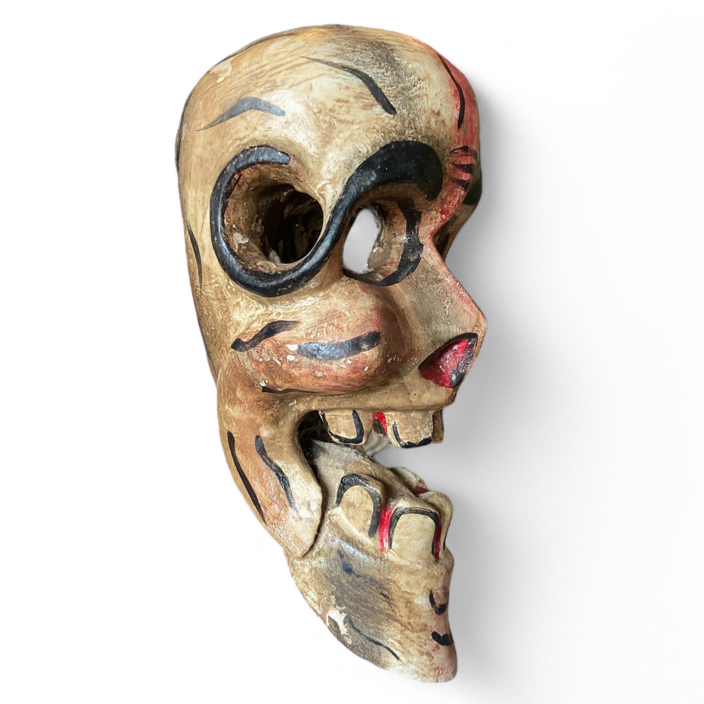 Handmade Wooden Skull Mask