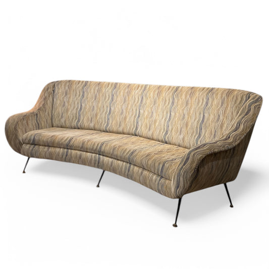 Fifties Curved Italian Sofa