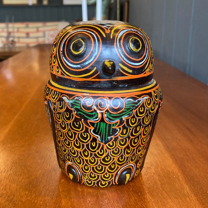Burmese Owl Trinket Box