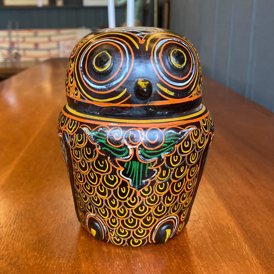 Burmese Owl Trinket Box