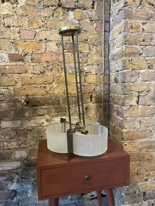 Art Deco Frosted Glass Light