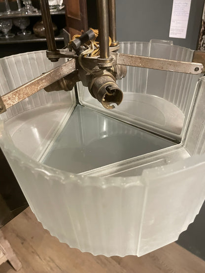 Art Deco Frosted Glass Light