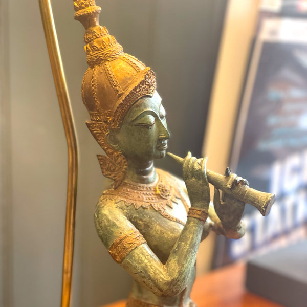 Bronze Thai Musician Light