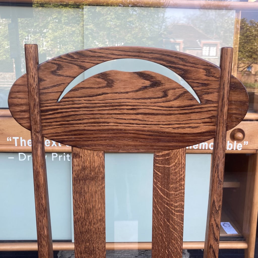 Eight Mackintosh Style Argyle Chairs