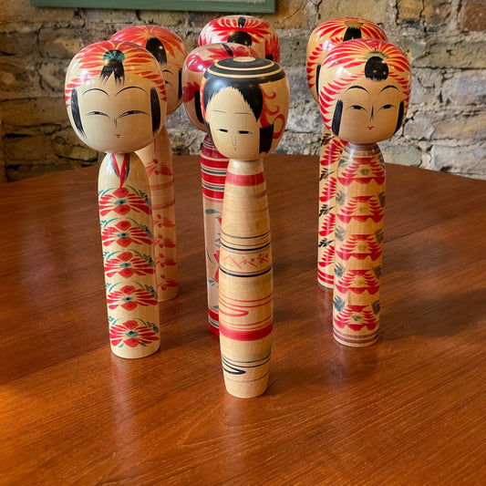 Vintage Japanese Kokeshi Dolls