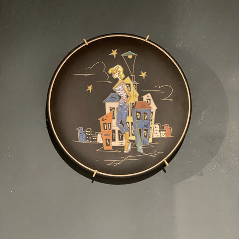 Ruscha Fifties Paris Plate