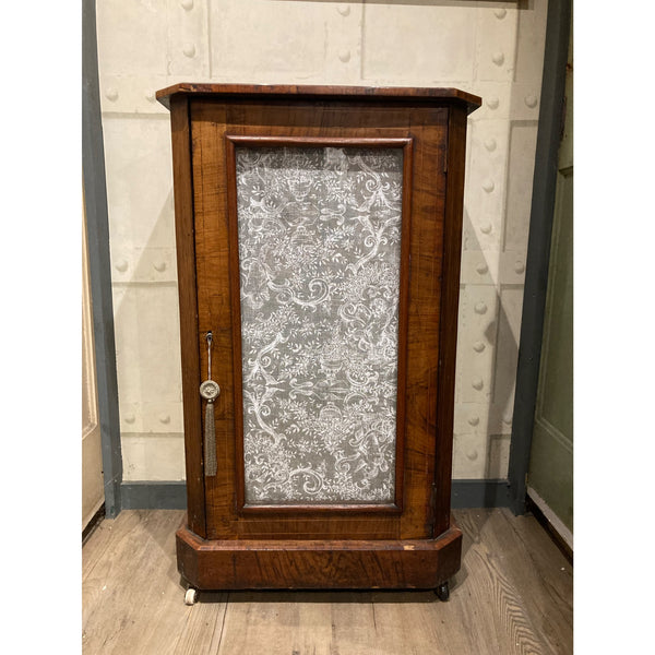 Inlaid Walnut Music Cabinet