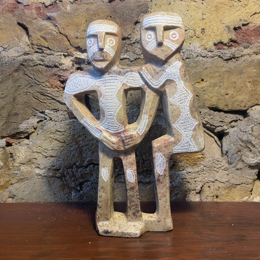 Moroccan Carved Stone Statue