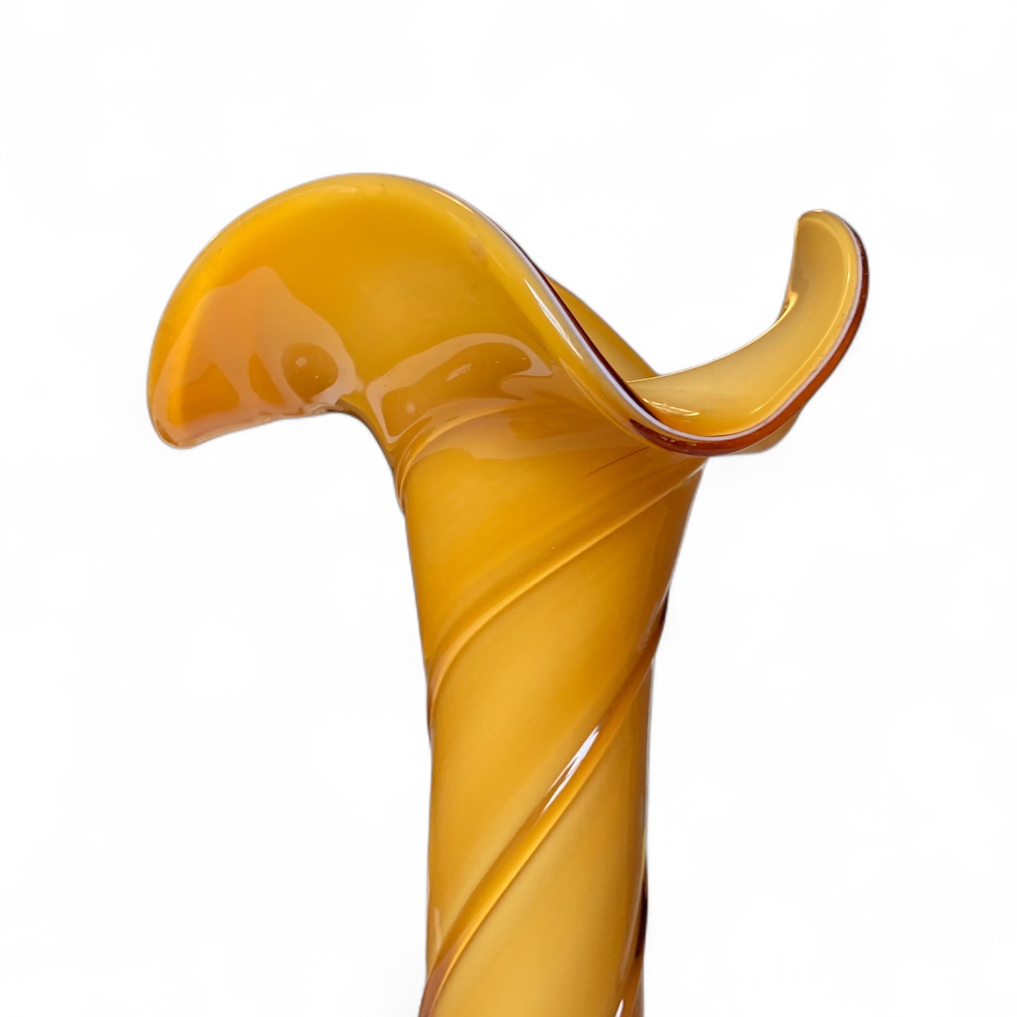 Italian Empoli Amber Vase