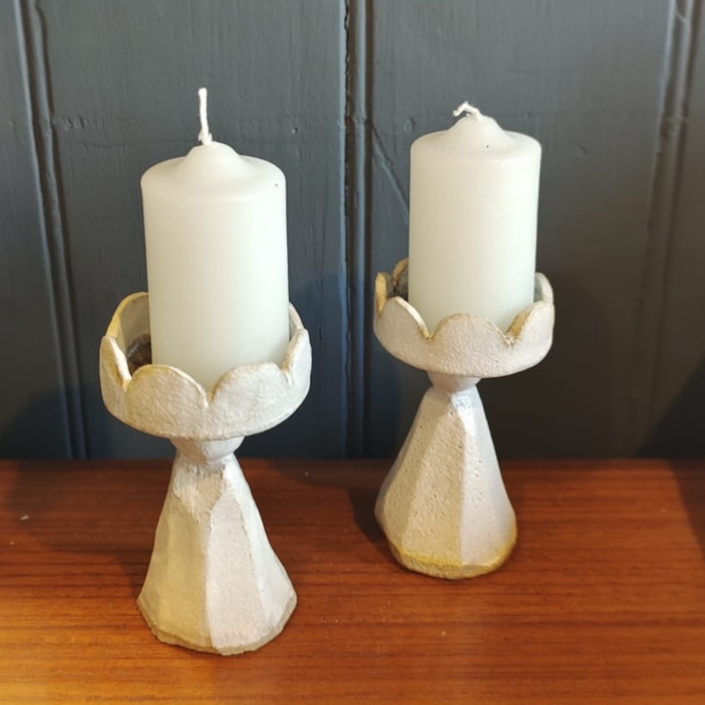 Stoneware Candle Holder