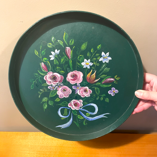 Dutch Painted Round Tray