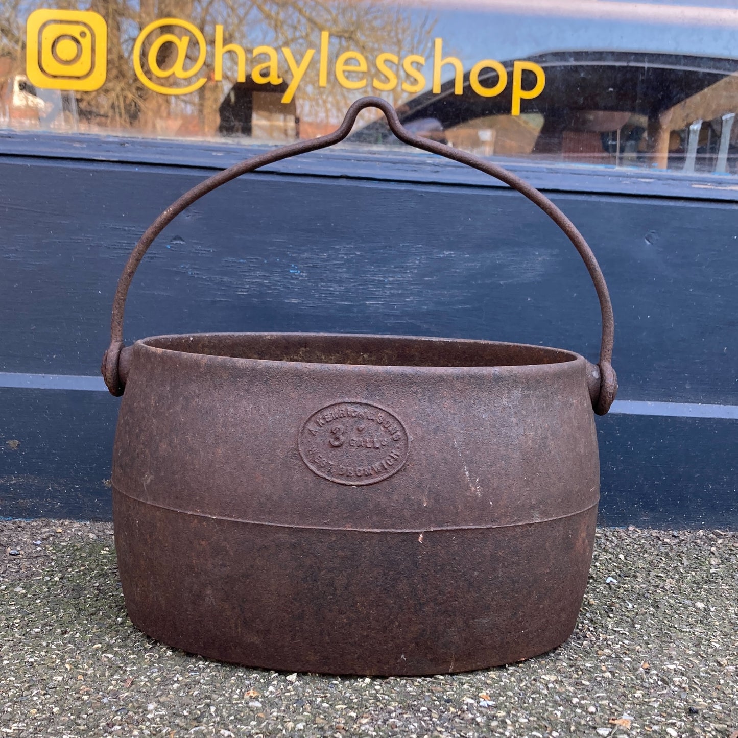 Antique Cast Iron Cooking Pot
