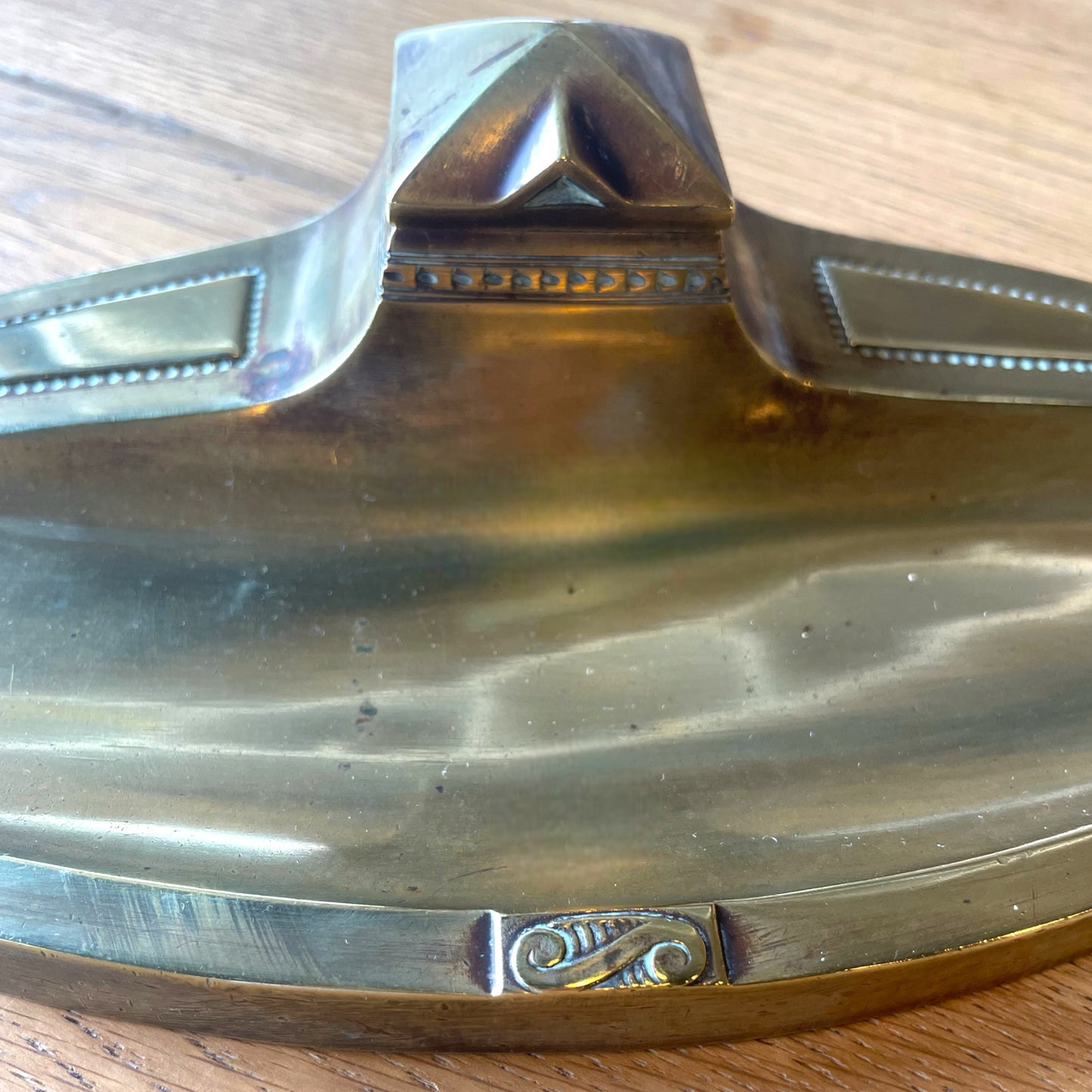 Art Nouveau Brass Desk Set