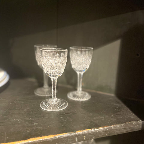 Three Webb Liqueur Glasses