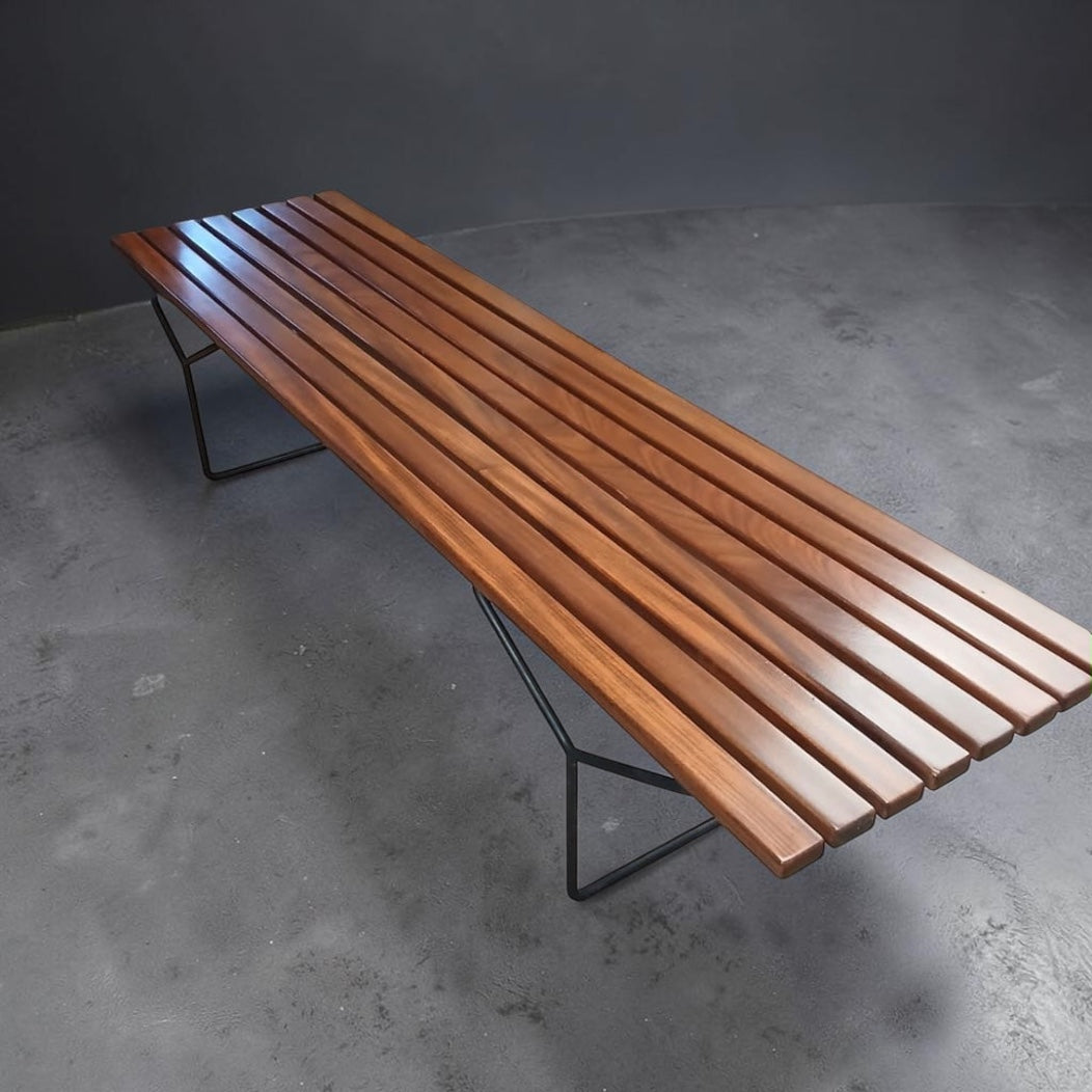 Midcentury Harry Bertoia Bench for Knoll