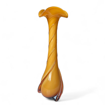 Italian Empoli Amber Vase