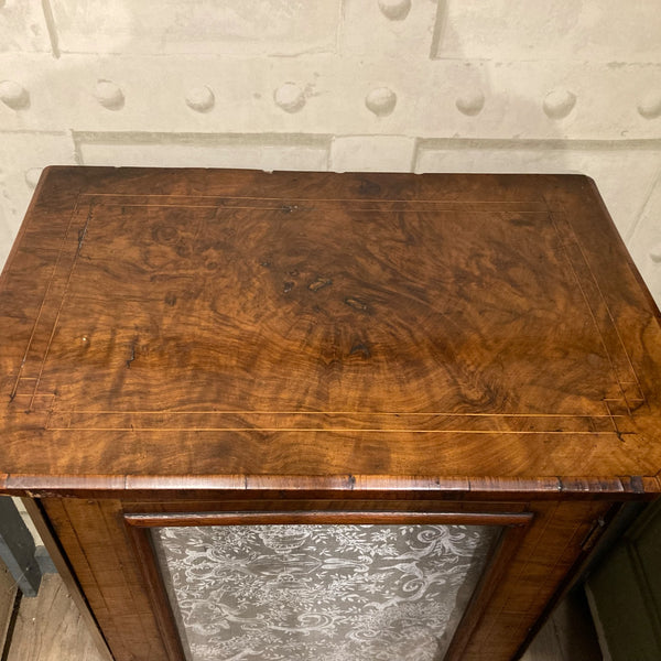 Inlaid Walnut Music Cabinet