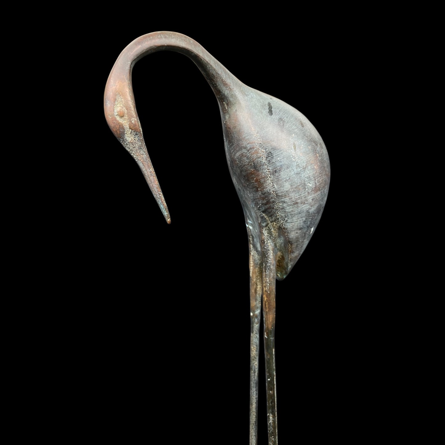 Midcentury Bronze Herons